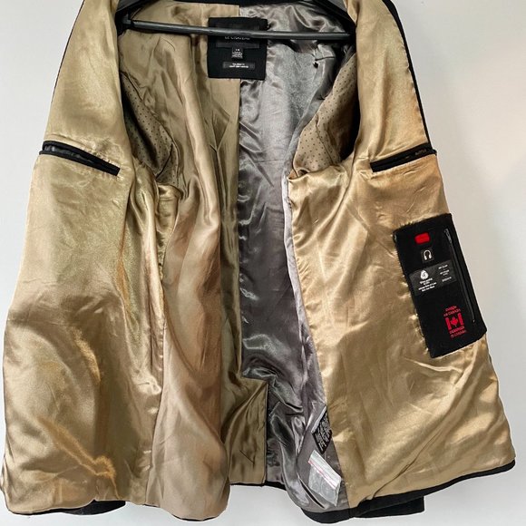 NWT Men's Large Black Wool "Pea" Coat - LeChateau - Picture 10 of 11